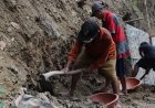 Di Usia 85 Tahun Karmudi Tetap Mengayun Cangkul Demi Suksesnya TMMD